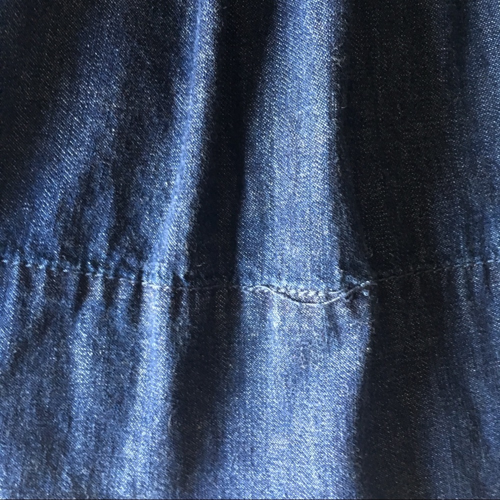 Chambray Skirt with Drawstring Tie size XS - Picture 3 of 4